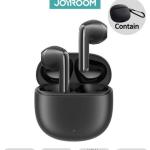 سماعات JR-FB1 داخل الأذن بتقنية بلوتوث 5.3 لاسلكية، نظام أسماء النطاقات، تقليل الضوضاء، 65 مللي ثانية، زمن استجابة منخفض، شحن سريع IP54 مقاوم للماء مع صندوق شحن وغطاء واقٍ أسود