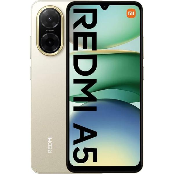 XIAOMI Redmi A5 Dual SIM, 64GB, 4GB RAM, 4G LTE - Sandy Gold