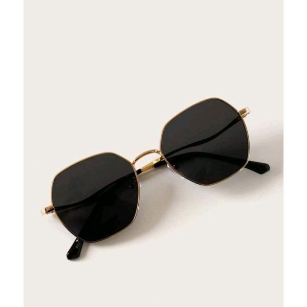 SHEIN Metal Frame Sunglasses With Case-8730