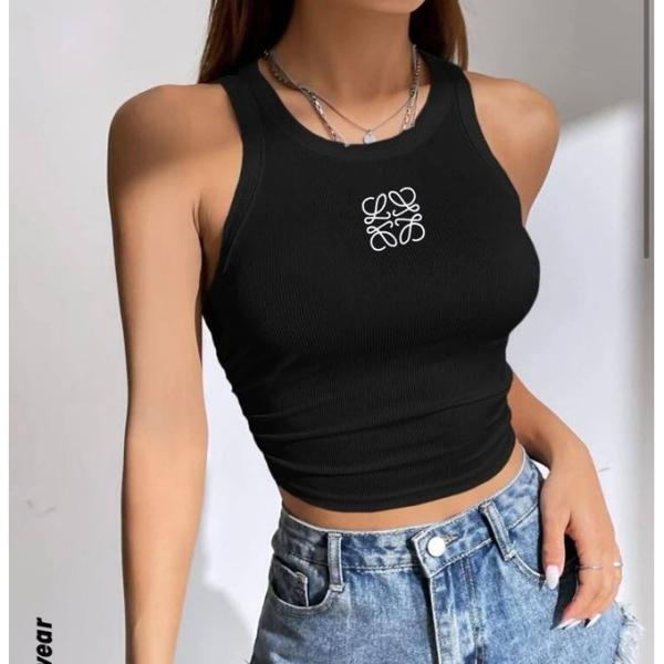 Martina Store تي شيرت نسائي مصنوع من القطن المضلع