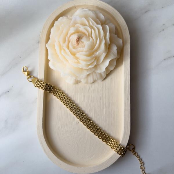 Wide Braided Bracelet