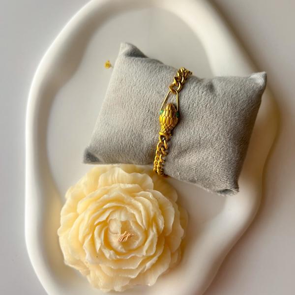 Emerald Eyes Snake Necklace