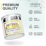 Collagen Retinol Cream for Face - Facial Moisturizer with Collagen and Hyaluronic Acid - Hydrating Wrinkle Cream for Women and Men - Anti - Made in USA