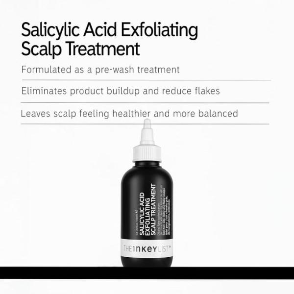 The Inkey list Salicylic Acid Exfoliating Scalp Treatment,Pre-Wash Salicylic Acid for Scalp, Helps Flaky, Itchy-Feeling Scalps and Hair Product Buildup, 5.07 fl oz