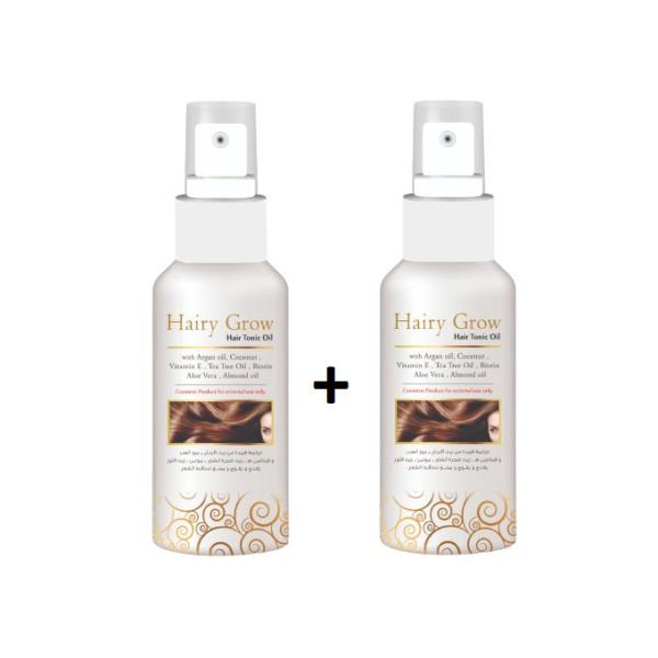 Hairy Grow هيري جرو مقوي للشعر بزيت الارجان المغربي و الفيتامينات-قطعتين 100 مل