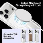 جراب كريستال iPhone 17 Pro Max بحجم 6.9 بوصة لعام 2025، متوافق مع MagSafe، غطاء خلفي مضاد للخدوش، غطاء خلفي شفاف مقاوم للخدوش