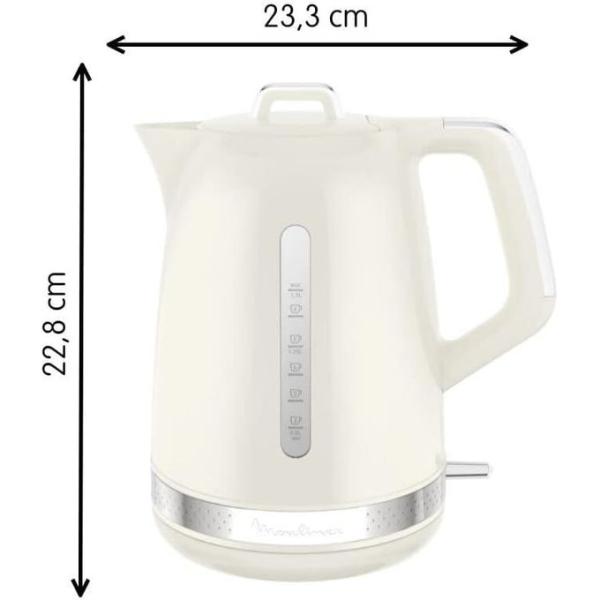 Moulinex غلاية مولنيكس 2400 وات – 1.7 لتر – لون عاجي-BY320A27