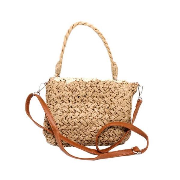 Glitter شنطة يد حريمي بذراع كروس من جليتر - بني فاتح