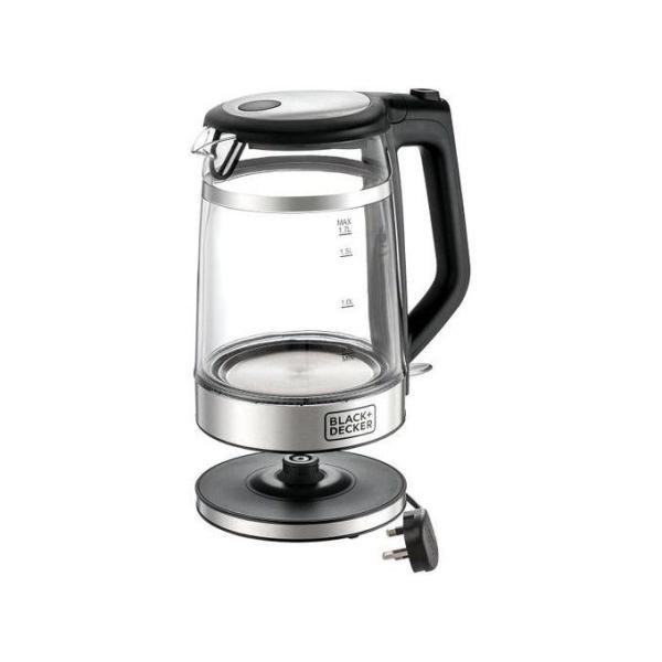 BLACK+DECKER غلاية زجاجية مزدوجة الجدار سعة 1.7 لتر وقوة 2200 واط - GK220-B5