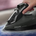Philips مكواة بخار سلسلة 5000، قوة 2600 واط، بخار مستمر 45 جرام/دقيقة، دفعة بخار 200 جرام، ستيم جلايد بلس، dst5040، أسود