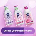 NIVEA ماء ميسيلار للوجه، مزيل مكياج للوجه والعينين والشفتين، بدون بقايا، لجميع أنواع البشرة، 400 مل